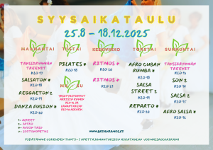 Syysaikataulu